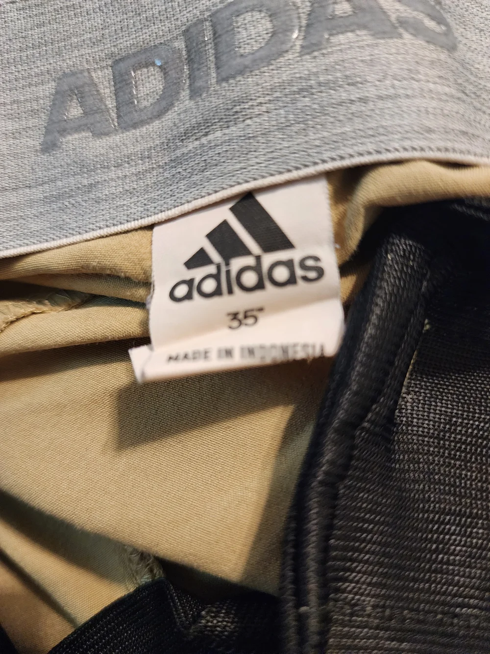 adidas Beige/Tan Performance Golf Shorts